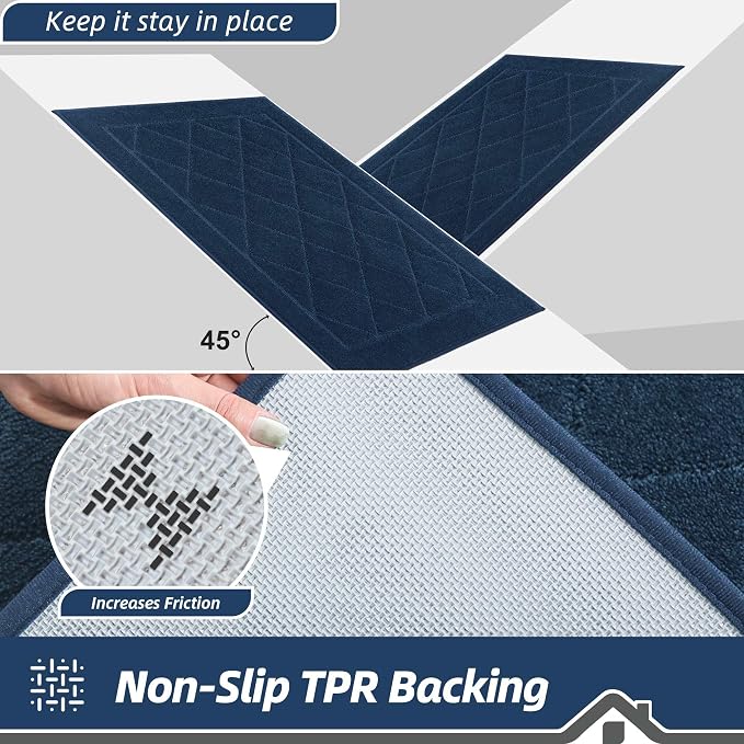 BEQHAUSE Dirt Trapper Door Mat 20" x 32", Doormat Non-Slip Entryway Rugs