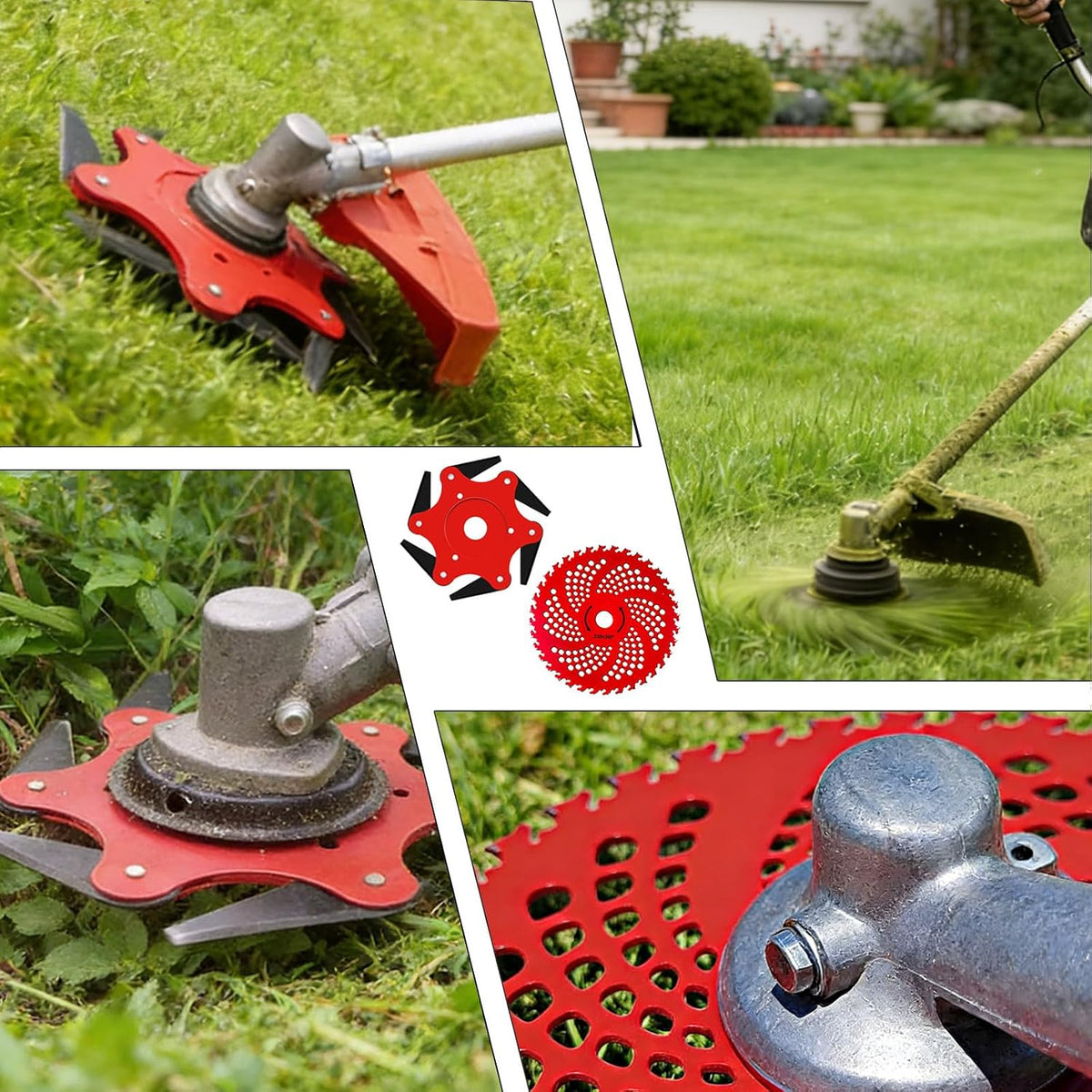 Brush Cutter Blade Set with Adapter Kit, 3 PCS