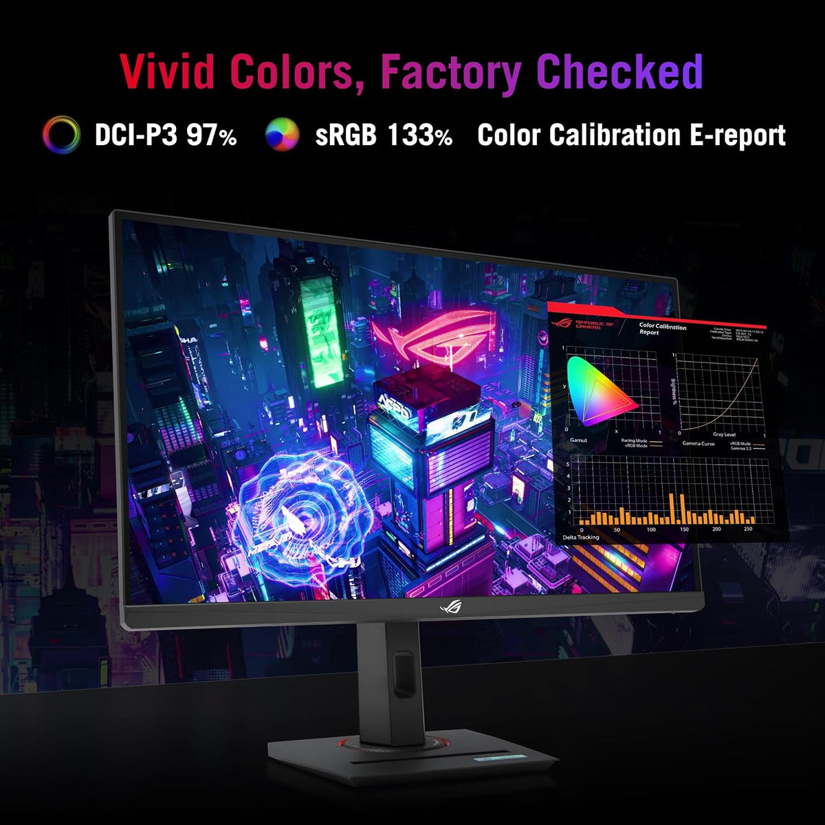 ASUS ROG XG27ACS 27 Inch 1440p 180Hz USB-C G-SYNC HDR Gaming Monitor
