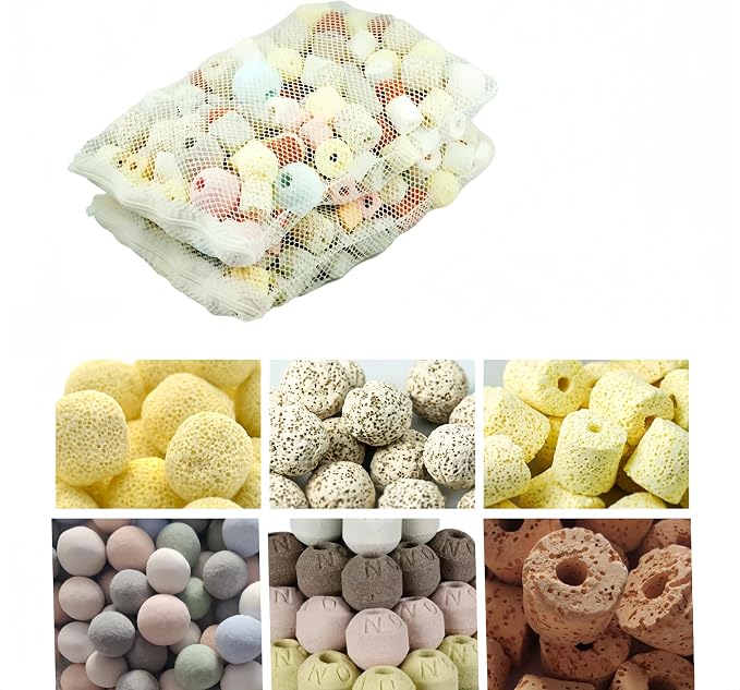 1000g, 2.2lb【No ore】 Aquarium bio Media, 6 in 1 Ceramic Filter Media