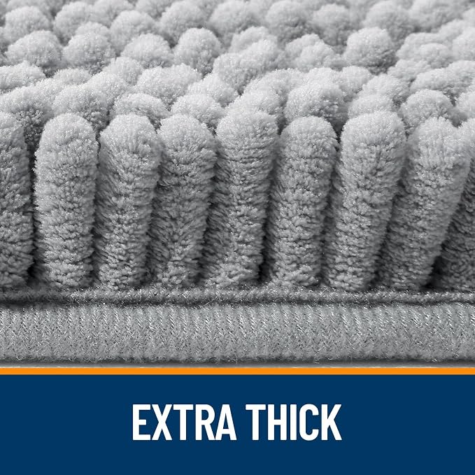 OLANLY Bathroom Runner Rugs 47x17, Extra Soft Absorbent Chenille Bath Rugs