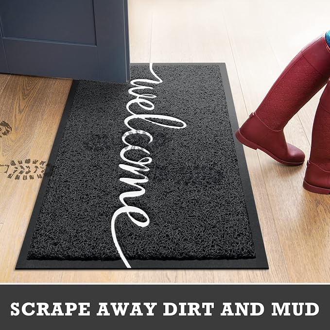 CozyBounty Door Mat Welcome Mats Outdoor Indoor Non-Slip Doormat