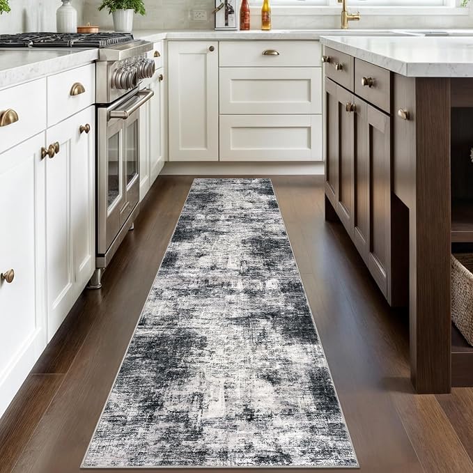 IOHOUZE Abstract Runner Rug 2x8 Ft Washable Runners