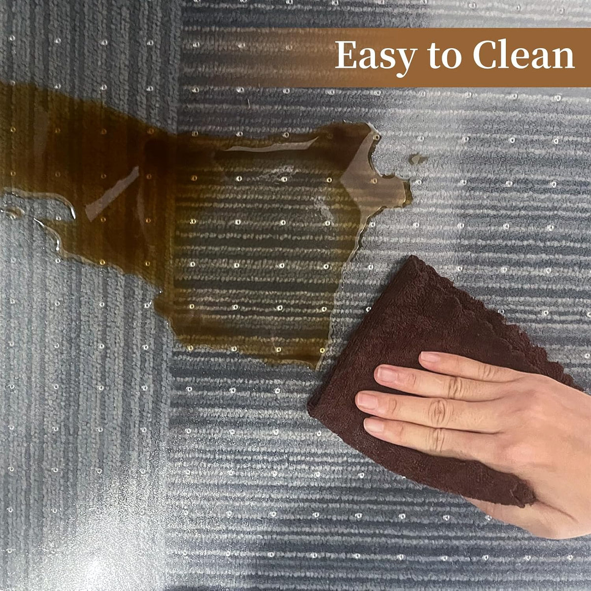 Office Chair Mat for Carpet, 53" X 45" Clear PVC Desk Chair Mat