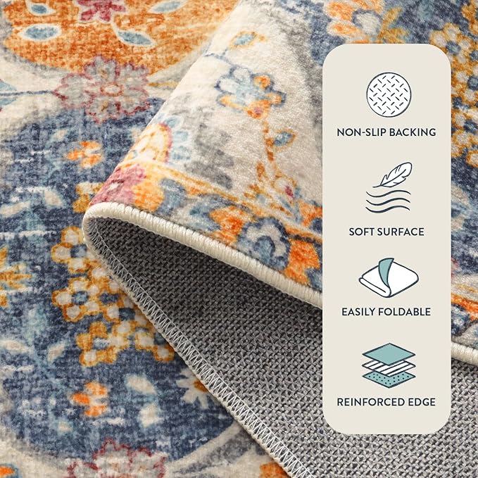 Lahome Moroccan Washable Runner Rug 2x10, Kitchen Runners