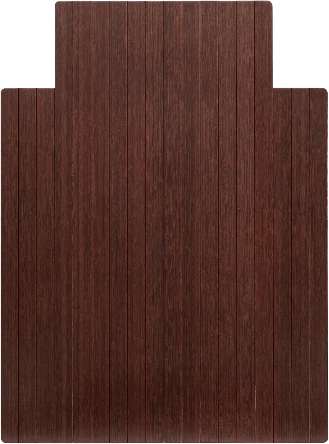 Anji Mountain 48" x 36" Bamboo Office Chair Mat for Carpet & Hardwood Floor