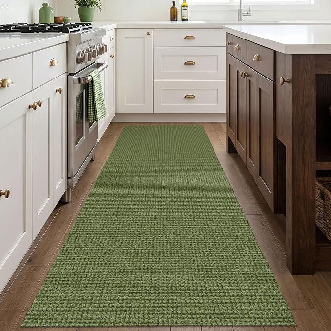 IOHOUZE Washable Runner Rug 3x8 Non Slip Rubber Backed Wide Hallway Runner