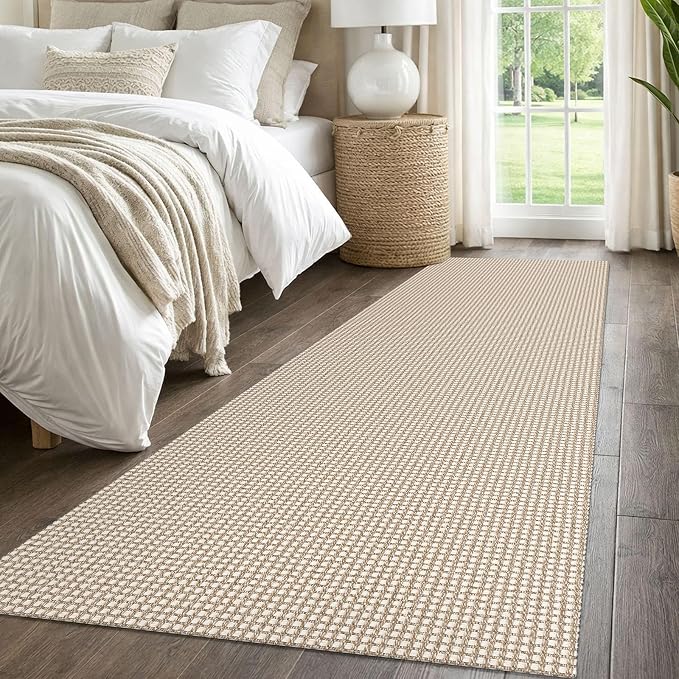 IOHOUZE Washable Runner Rug 2.6x8 Non Slip Rubber Backed Wide Hallway Runner