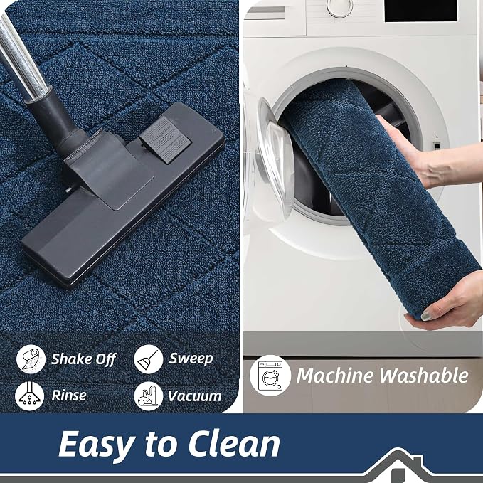 BEQHAUSE Dirt Trapper Door Mat 20" x 32", Doormat Non-Slip Entryway Rugs