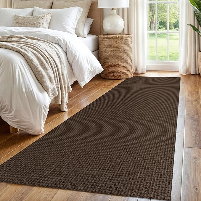 IOHOUZE Washable Runner Rug 2.6x8 Non Slip Rubber Backed Wide Hallway Runner