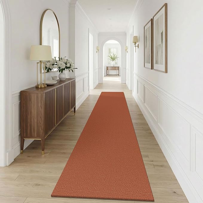 KOZYFLY Orange 2.5'x12' Runners Rugs