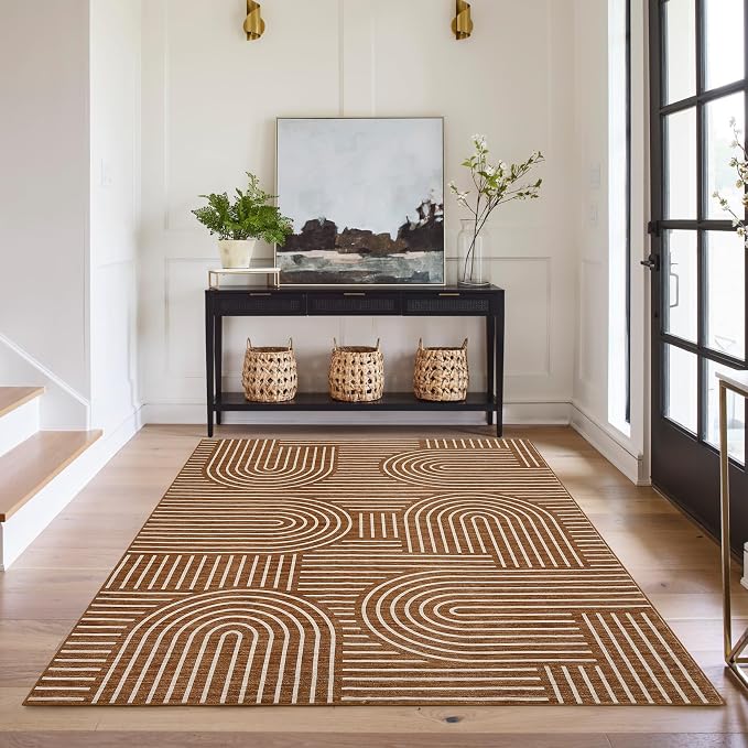 ROYHOME Washable Rug 4x6 Area Rugs