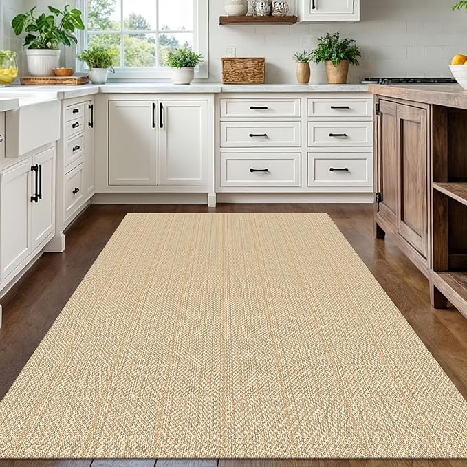 IOHOUZE Washable Area Rug 5x7 Non Slip Rubber Backed Rugs