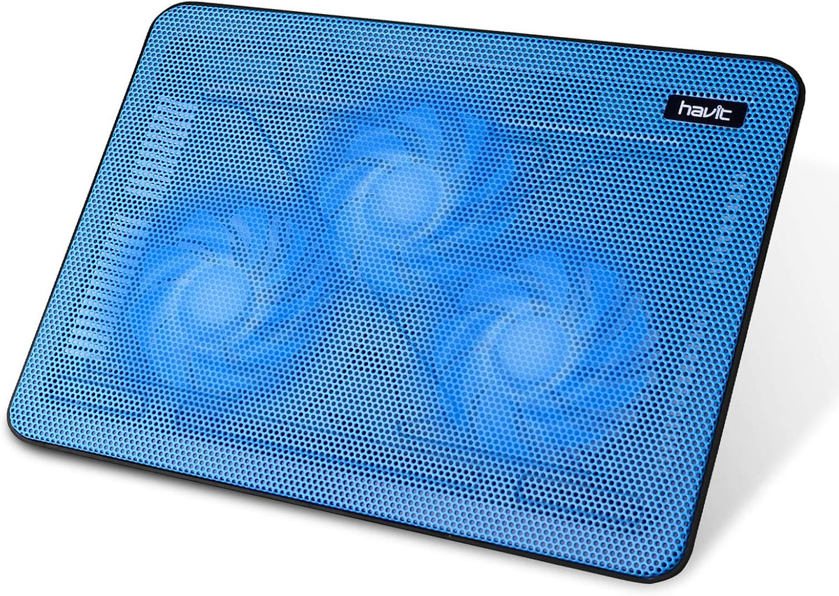 havit HV-F2056 Laptop Cooling Pad for 15.6-17 Inch Laptops, Blue