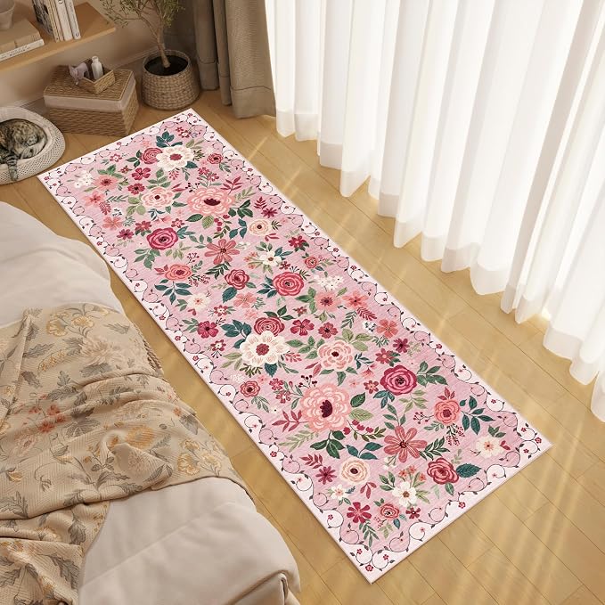 DUKINO 2x10 Kitchen Runner Rug for Hallway, Washable Runner Rug