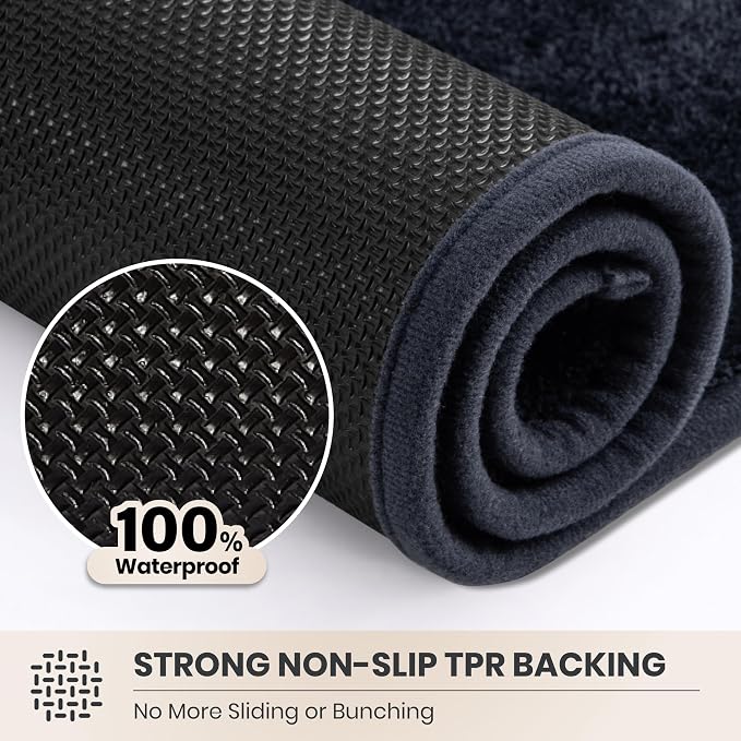 PURRUGS Dirt Trapping Door Mat 24" x 59", Non-Slip Machine Washable Entryway Rug