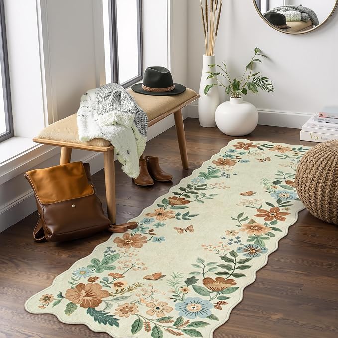 Lahome Floral Kitchen Runner Rug, 2x5 Rug Runners
