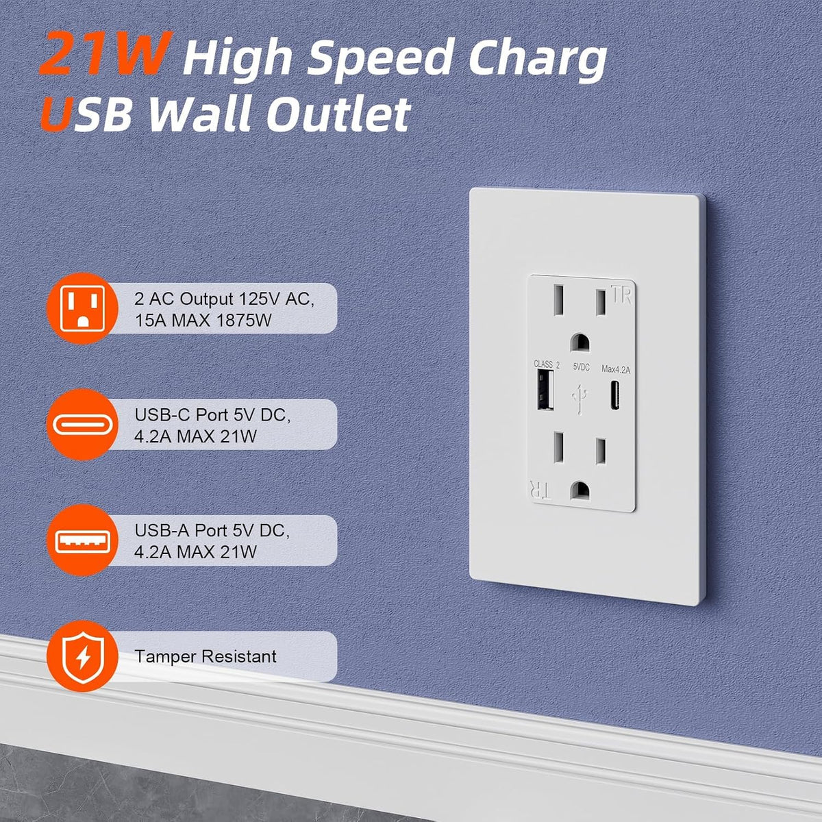 in Wall Cable Management Kit,2AC+USB-a+USB-c,in Wall Power Kit for Unreachable Outlets,7.8ft Outlet Extender for TV,Home Theater,Sofa,Desks,Nightstands