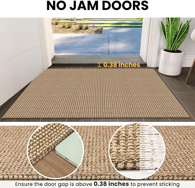 IOHOUZE Washable Exrea Long Hallway Runner Rug 3x14 Non Slip Rubber Backed