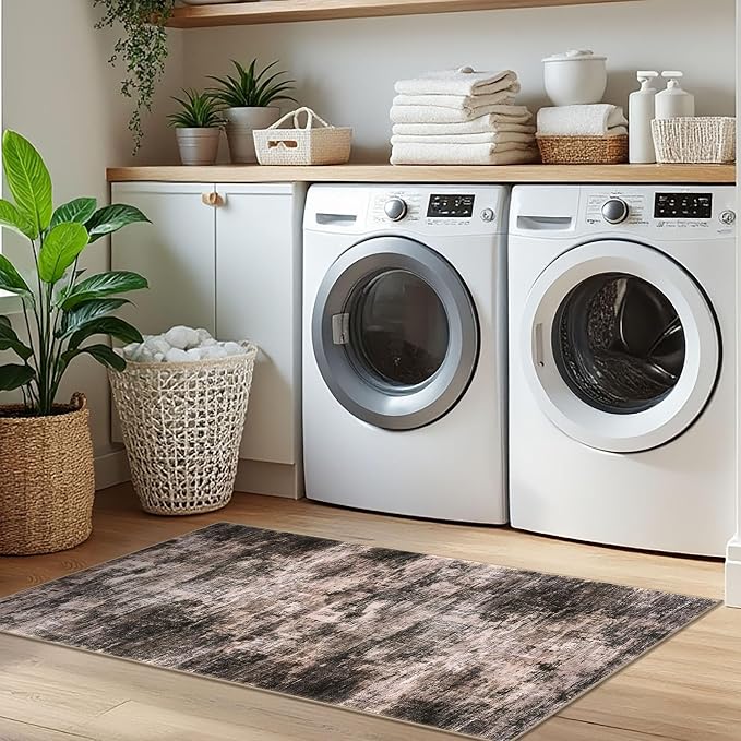 IOHOUZE Abstract Runner Rug 2x5 Ft Washable Runners