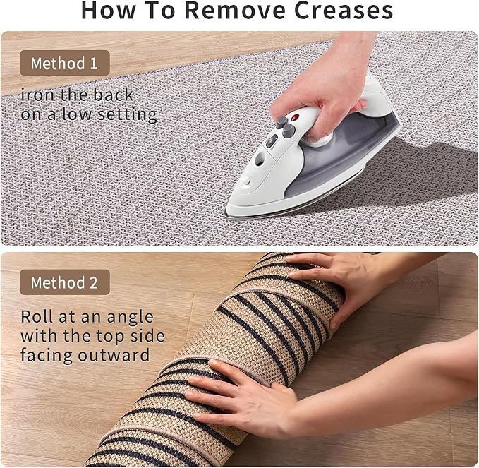 Tangsoo Easy Jute Rug 2x5 Washable Runner Rug