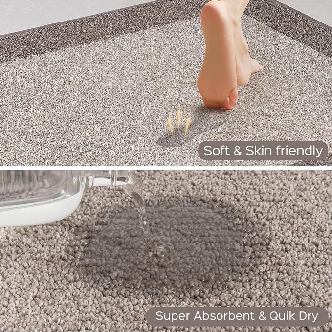 Washable Area Rug 36" x 36", Non Slip Kitchen Rug