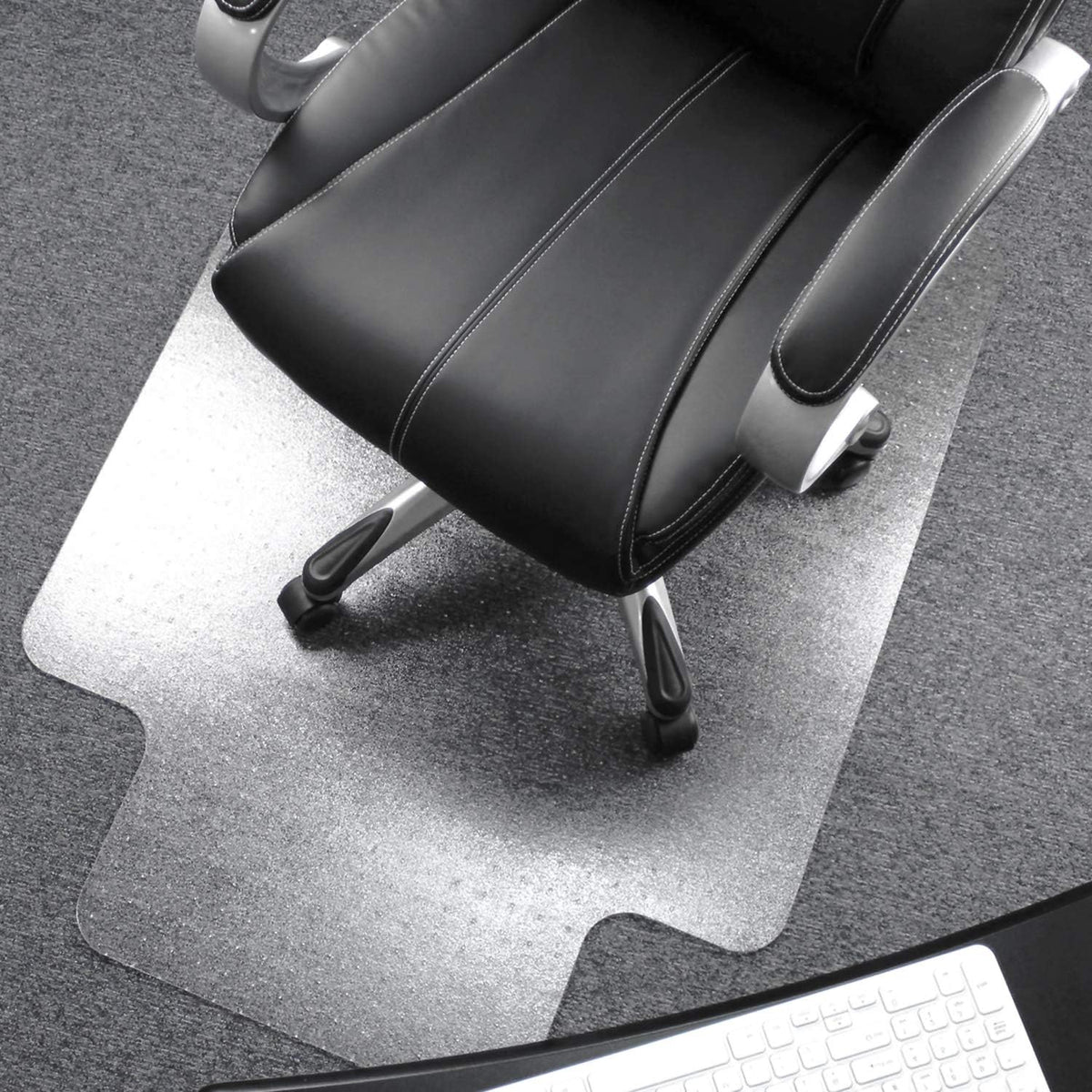 Floortex® Exclusive Ultimat® Polycarbonate Lipped Chair Mat for Carpets up to 1/2" - 48 x 60