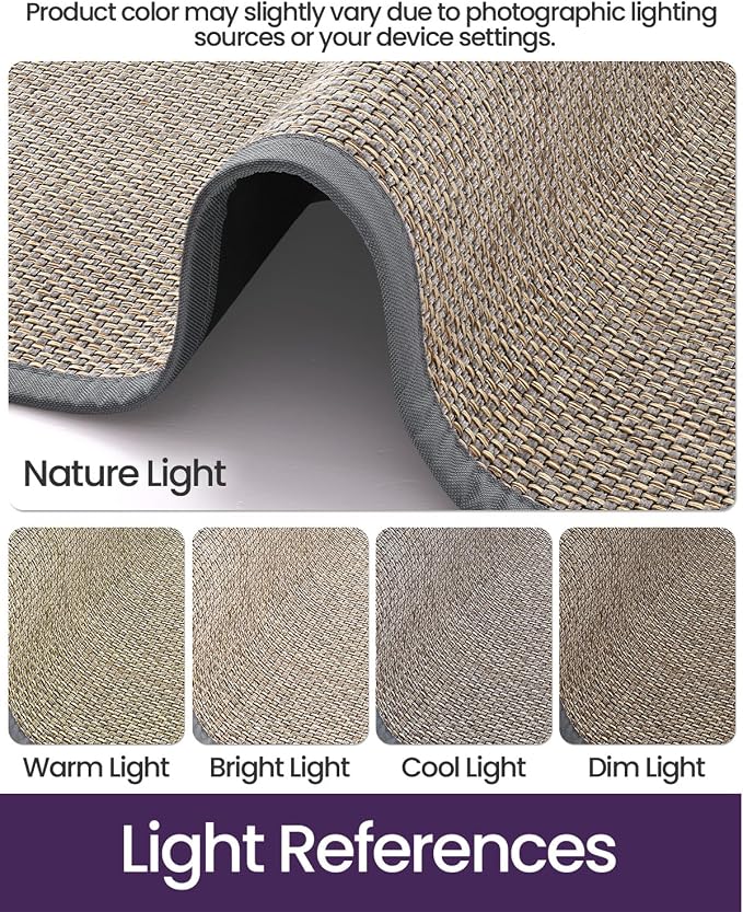 DEXI Ultra Thin Entryway Indoor Door Mat 36x56, Non Slip Rubber Backing Inside