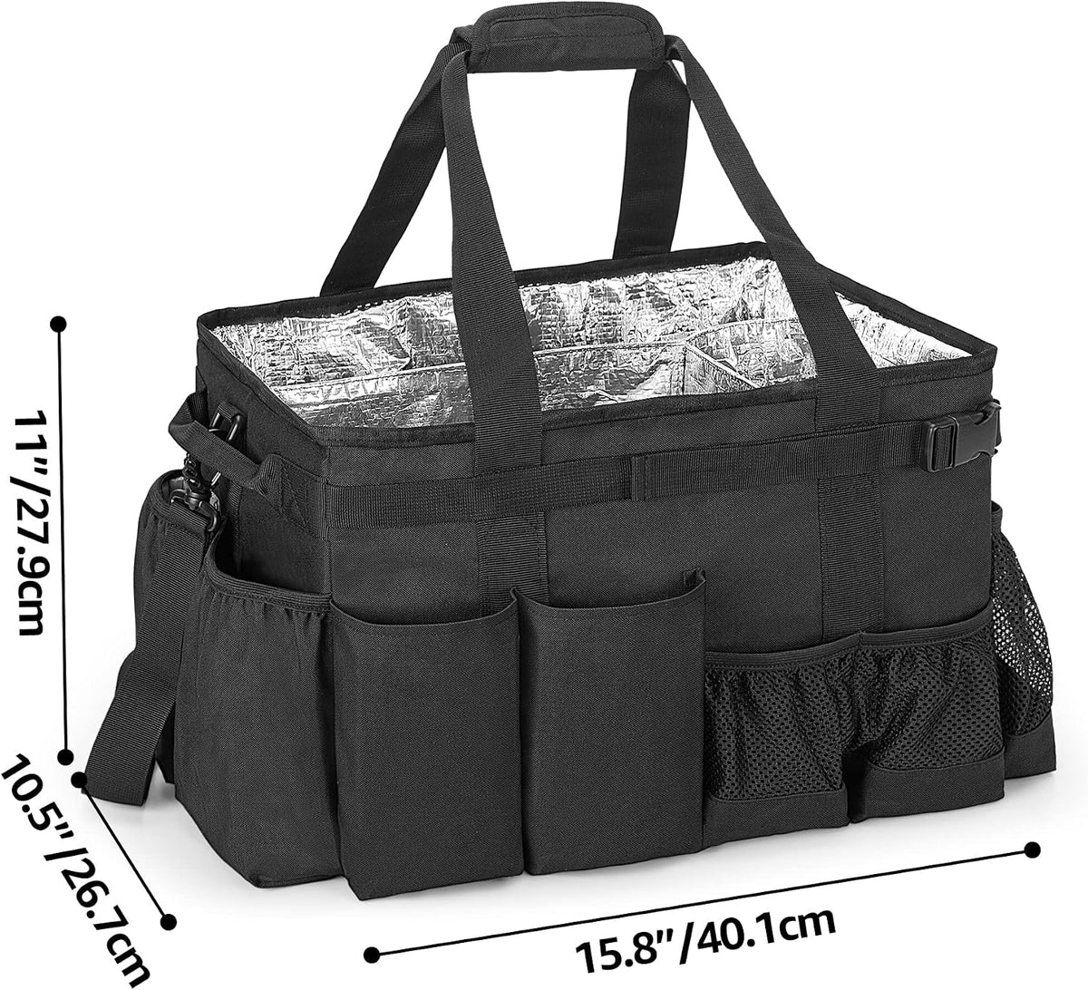 HODRANT Large Grill Utensil Caddy with Paper Towel Holder for Cook Supplies