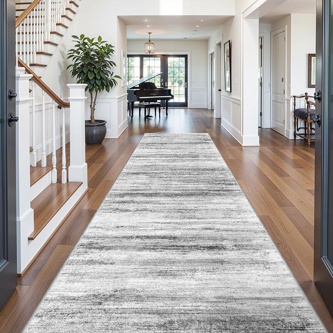 6x12 Runner Rug for Wide Hallway: Long Washable Area Rugs for Living Room