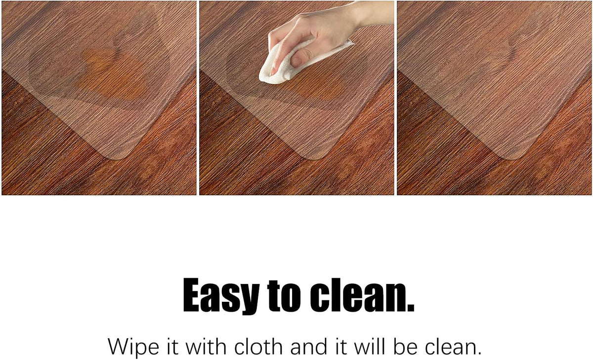 Azadx Large Office Chair Mat for Hard Floors 36" X 55", Clear PVC Chair Mat