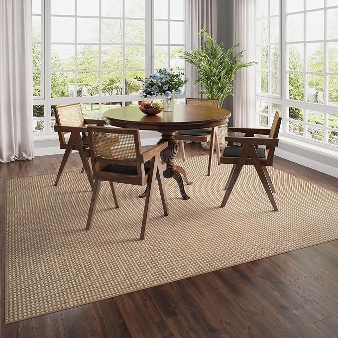 YDKGL Boho Washable Area Rugs 6x9 ft, Non Slip Area Rug
