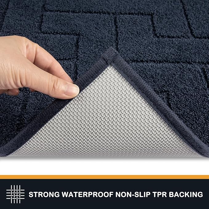 PURRUGS Dirt Trapping Door Mat 32" x 70", Non-Slip Machine Washable Entry Rug