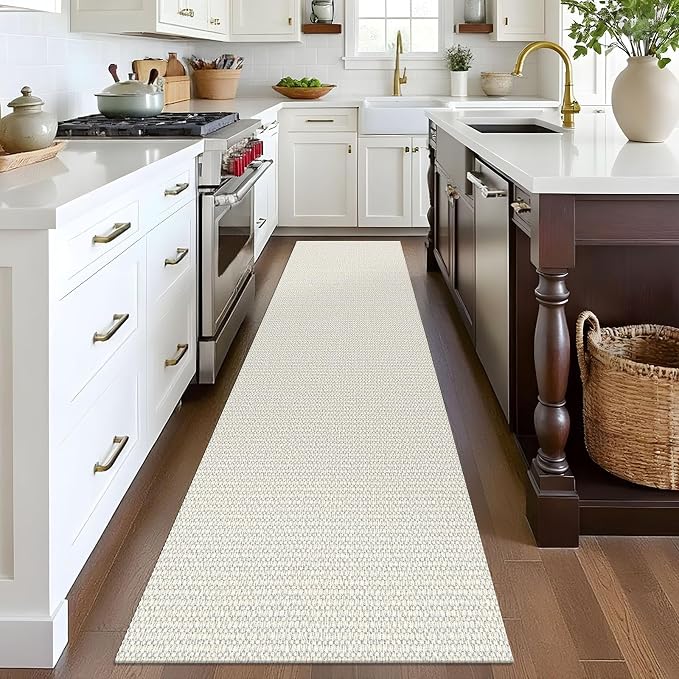 EARTHALL Woven Runner Rug 2x8 Ft Washable Runners