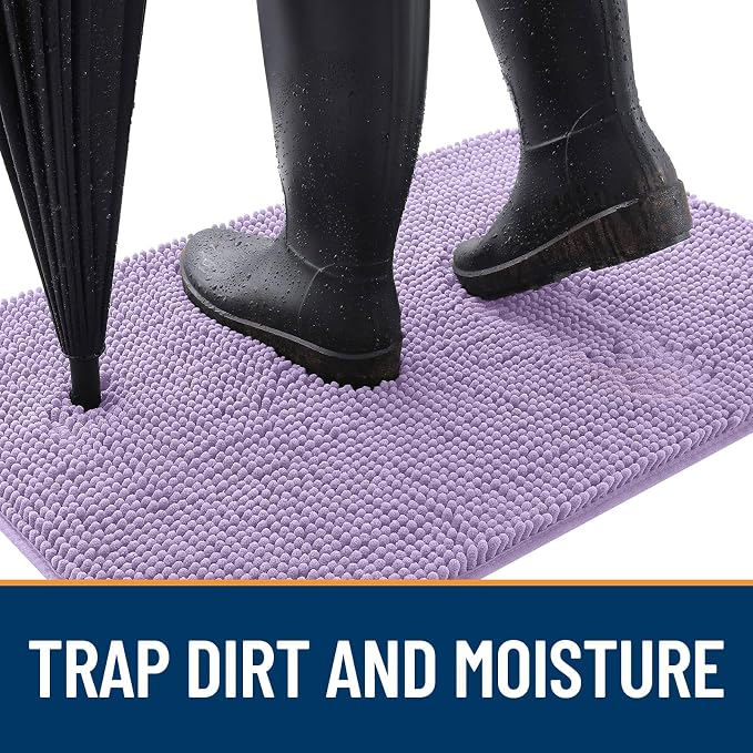 OLANLY Dog Door Mat for Muddy Paws 47x17, Absorbs Moisture and Dirt, Absorbent