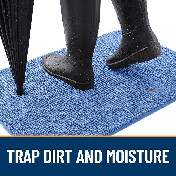 OLANLY Dog Door Mat for Muddy Paws 36x24, Absorbs Moisture and Dirt, Absorbent