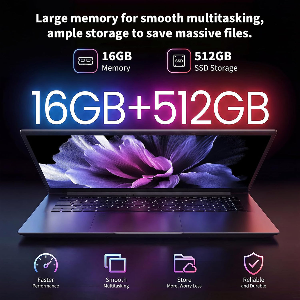 18.5 Inch Laptops, Core i9 CPU (Up to 4.8 GHz), 16GB RAM, 512GB SSD, WiFi-6