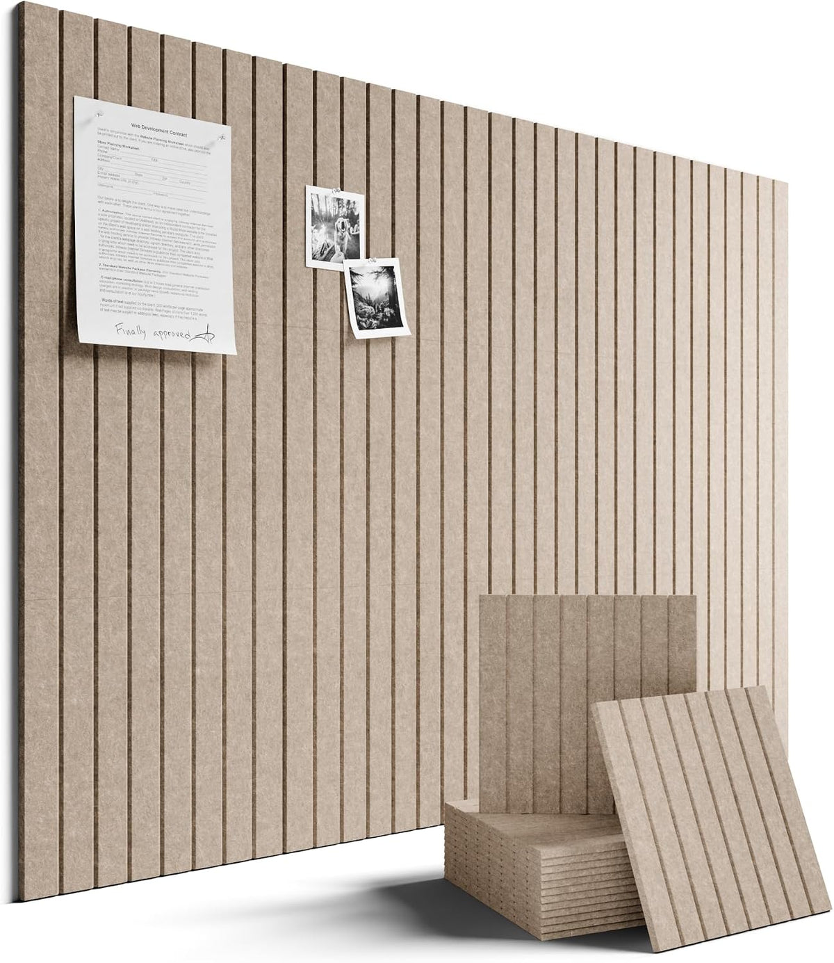 Fluxynara Felt Bulletin Board & Cork Board Alternative 48'' x 36''
