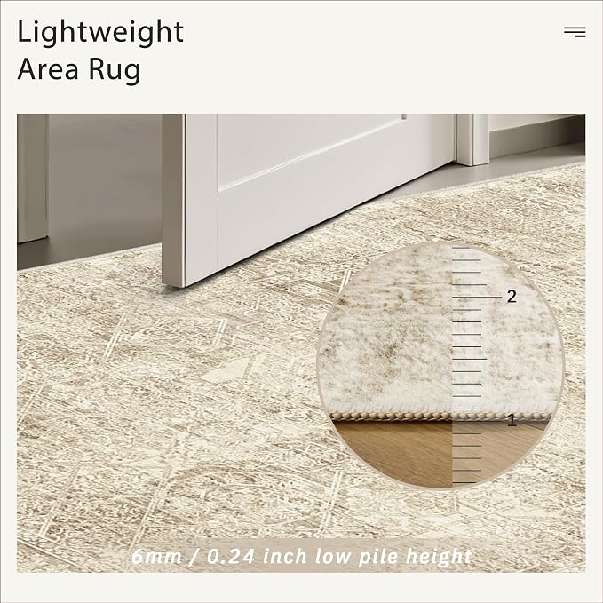 Soalmost Washable Area Rug 8x10, Large Soft Rugs