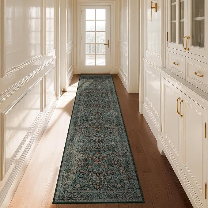 Vintage Washable 2x10 Runner Rug Non Slip