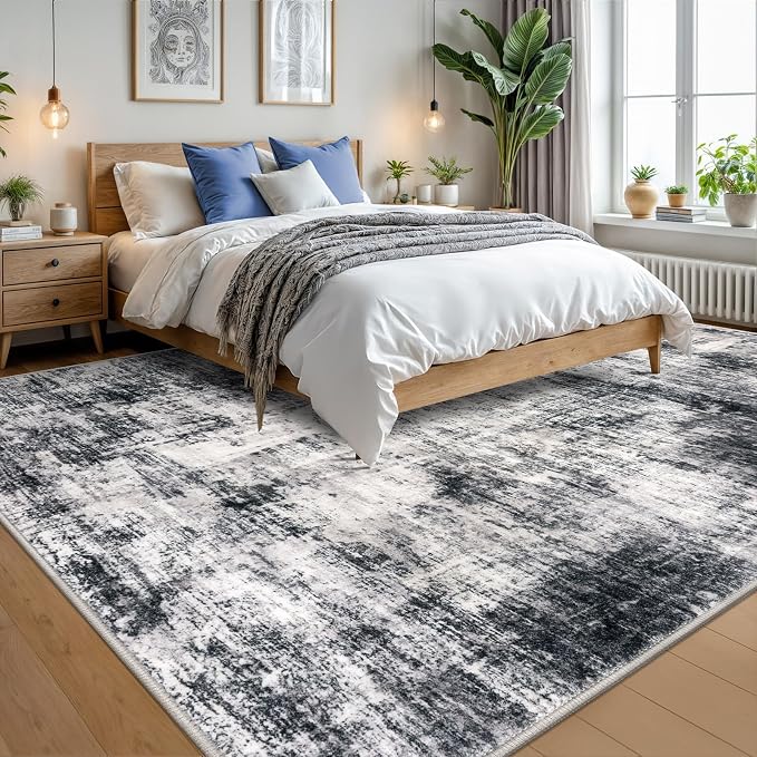 IOHOUZE Abstract Area Rugs 9x12 Ft Washable Large Rugs