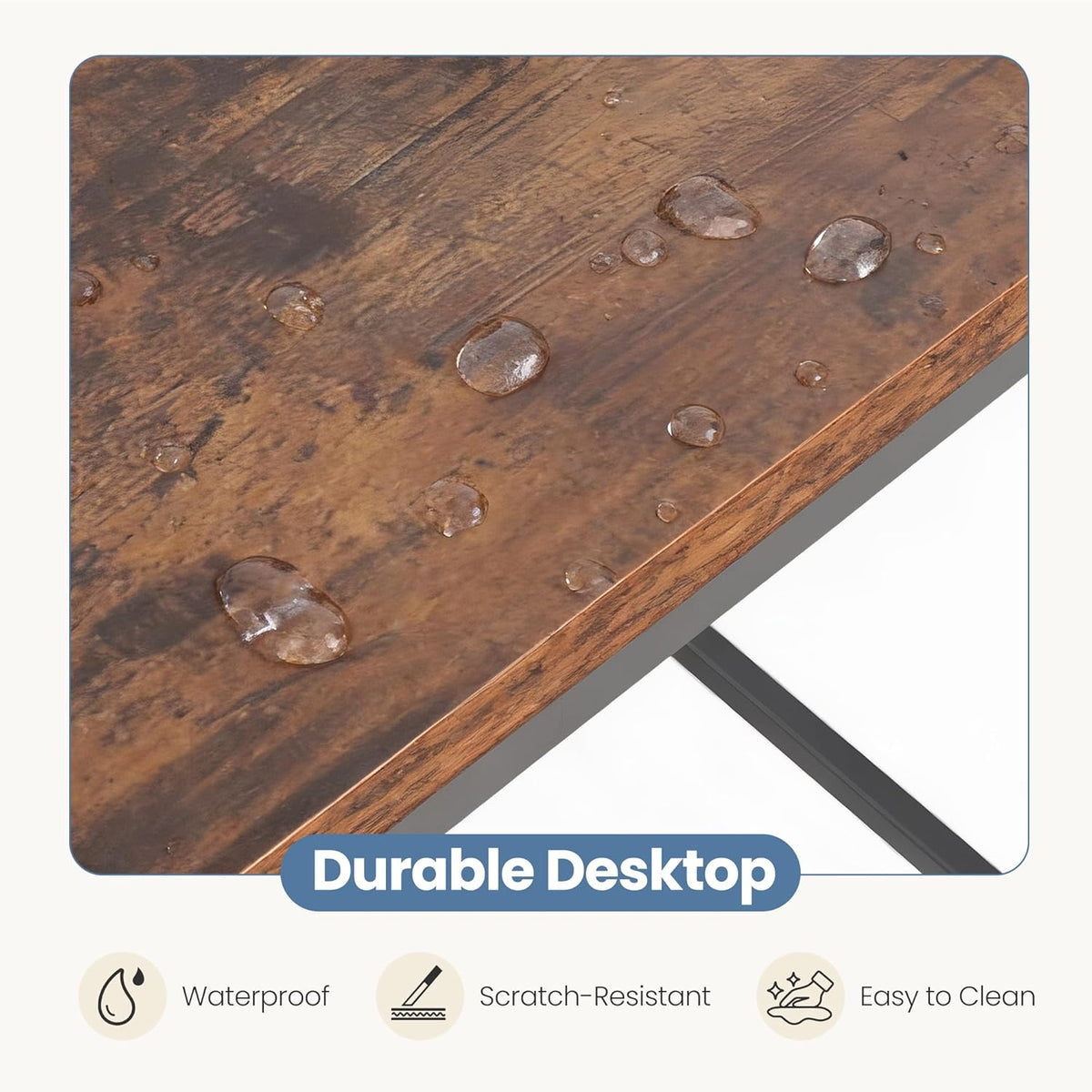 DUMOS 39" L Shaped Computer Desk, Corner Desks with Storage Shelves, Brown