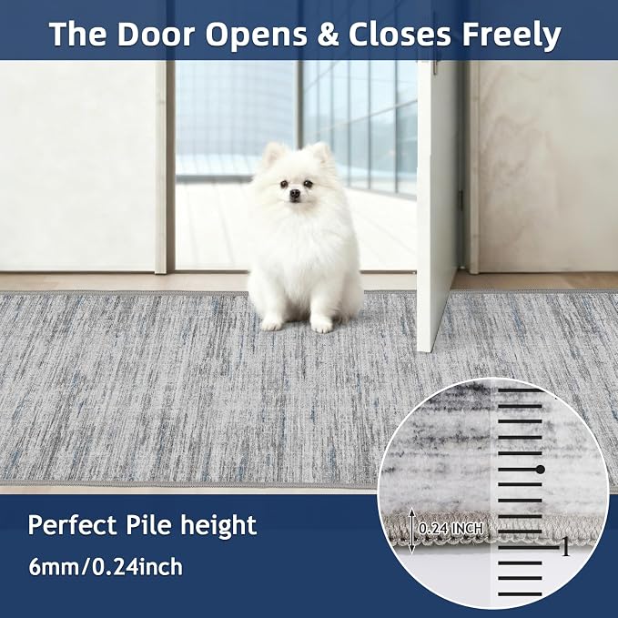 3x8 Runner Rug Non Slip Washable Rugs
