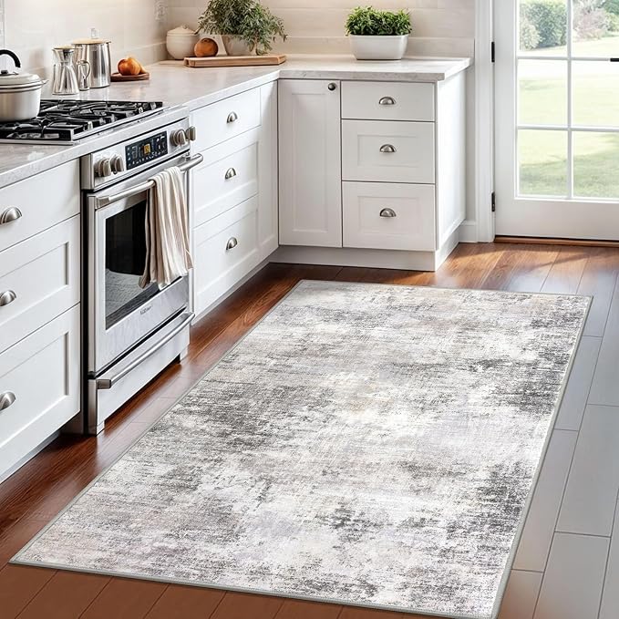 IOHOUZE Abstract Area Rug 4x6 Ft Washable Rugs