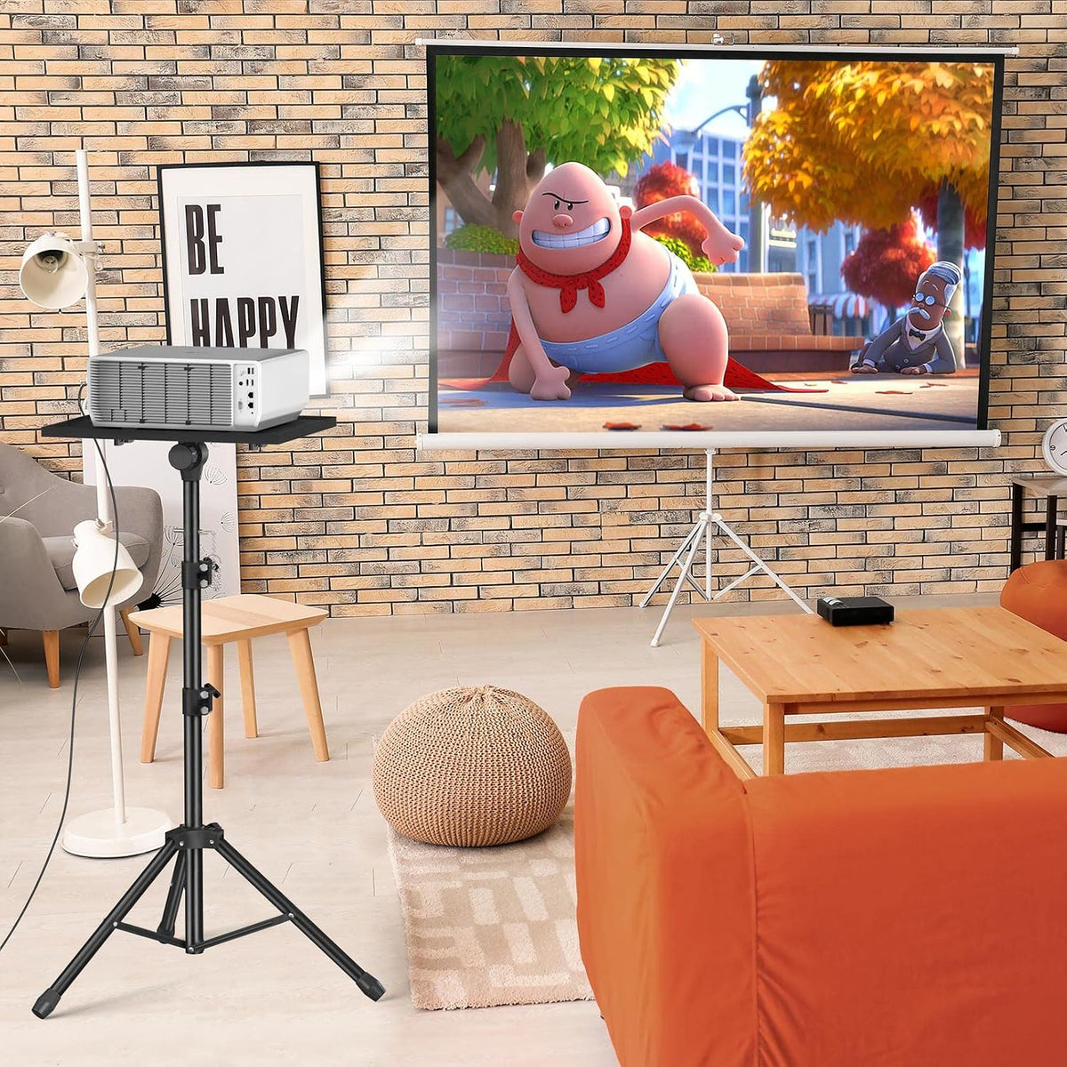 Facilife Projector Stand Tripod - Laptop Tripod Projector Stand Adjustable Height 22 to 47 Inch, Projector Tripod Stand, Tripod for Projector, Projector Stand for Outdoor Movies