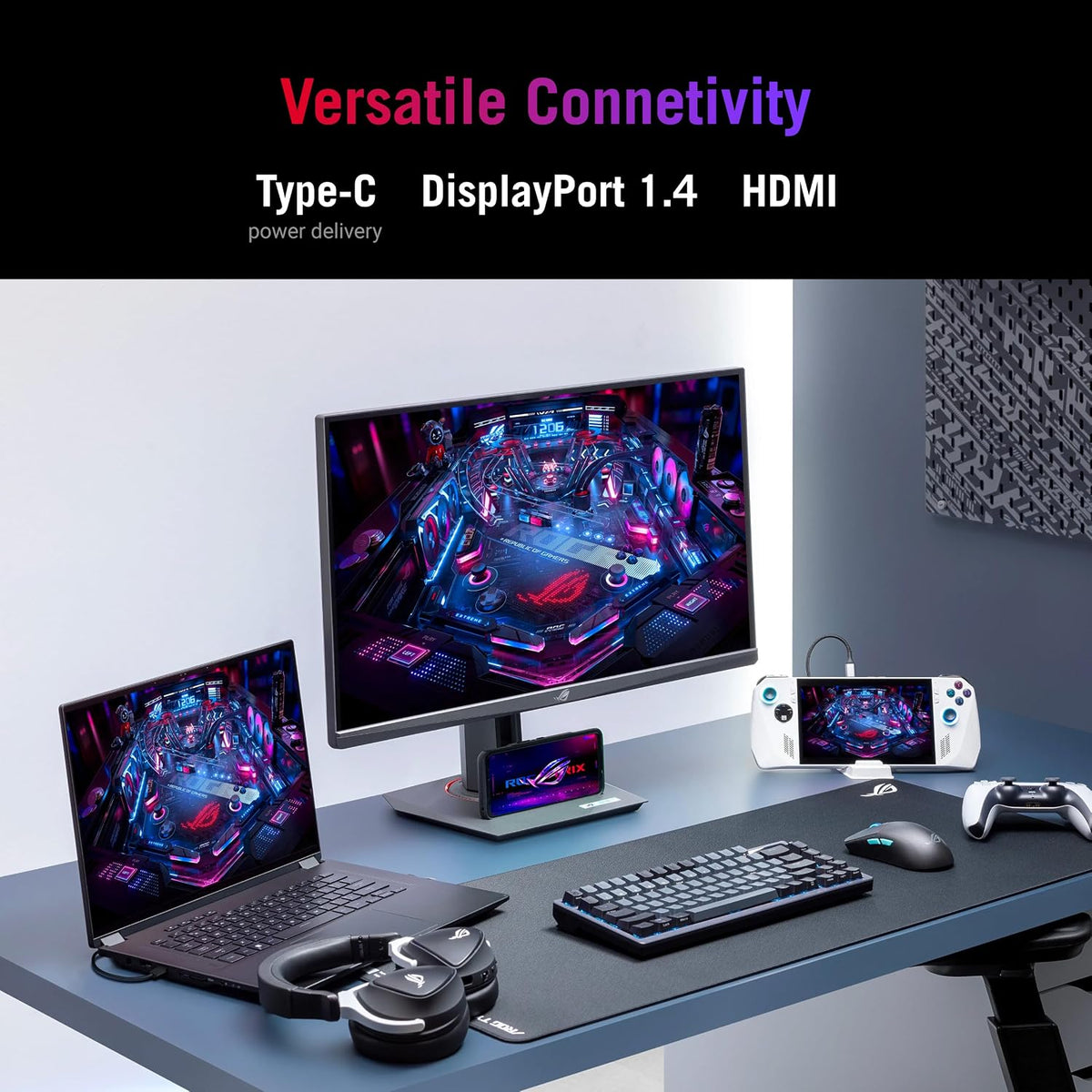 ASUS ROG XG27ACS 27 Inch 1440p 180Hz USB-C G-SYNC HDR Gaming Monitor