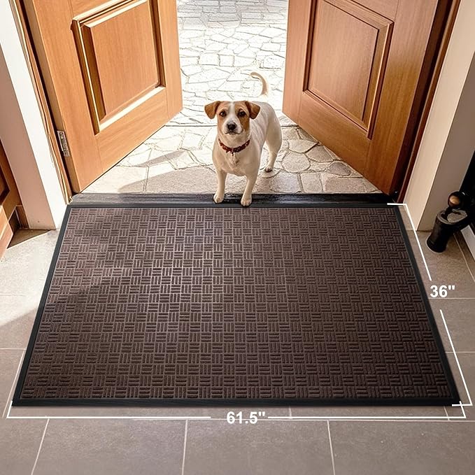 Mibao Front Door Mat, Heavy Duty Durable Welcome Mat
