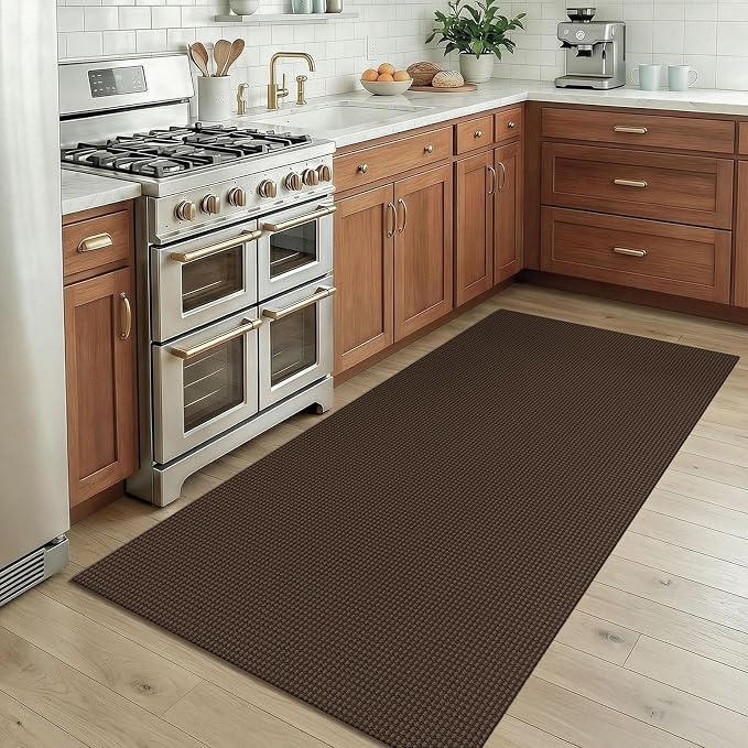 KOZYFLY Rugs for Entryway 3x5 ft Washable Area Rug Non Slip Rubber Backed Entry