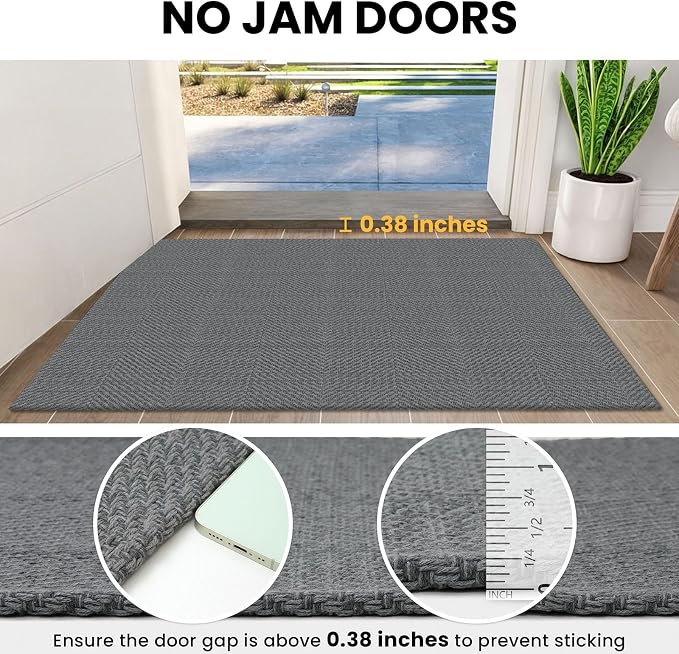 IOHOUZE Small Area Rug 2x3 Washable Woven Rugs