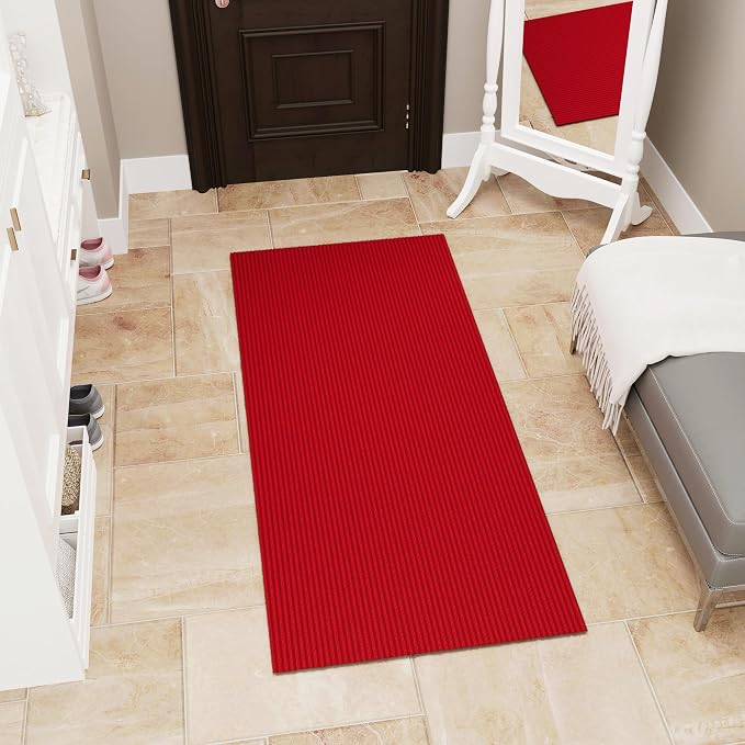 Ottomanson 2'7" x 5' Mud Mat Area Rug Scraper Carpet